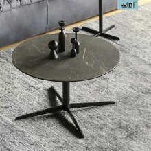Round Silver Storage Nordic Coffee Table