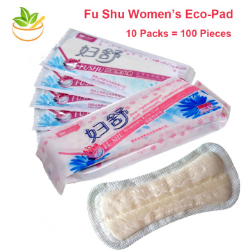 100 pcs/ 10 packs Feminine Hygiene Gynecological Pads Female Menstrual Health Care Herbal Sanitary Napkin Panty Liner Wholesale