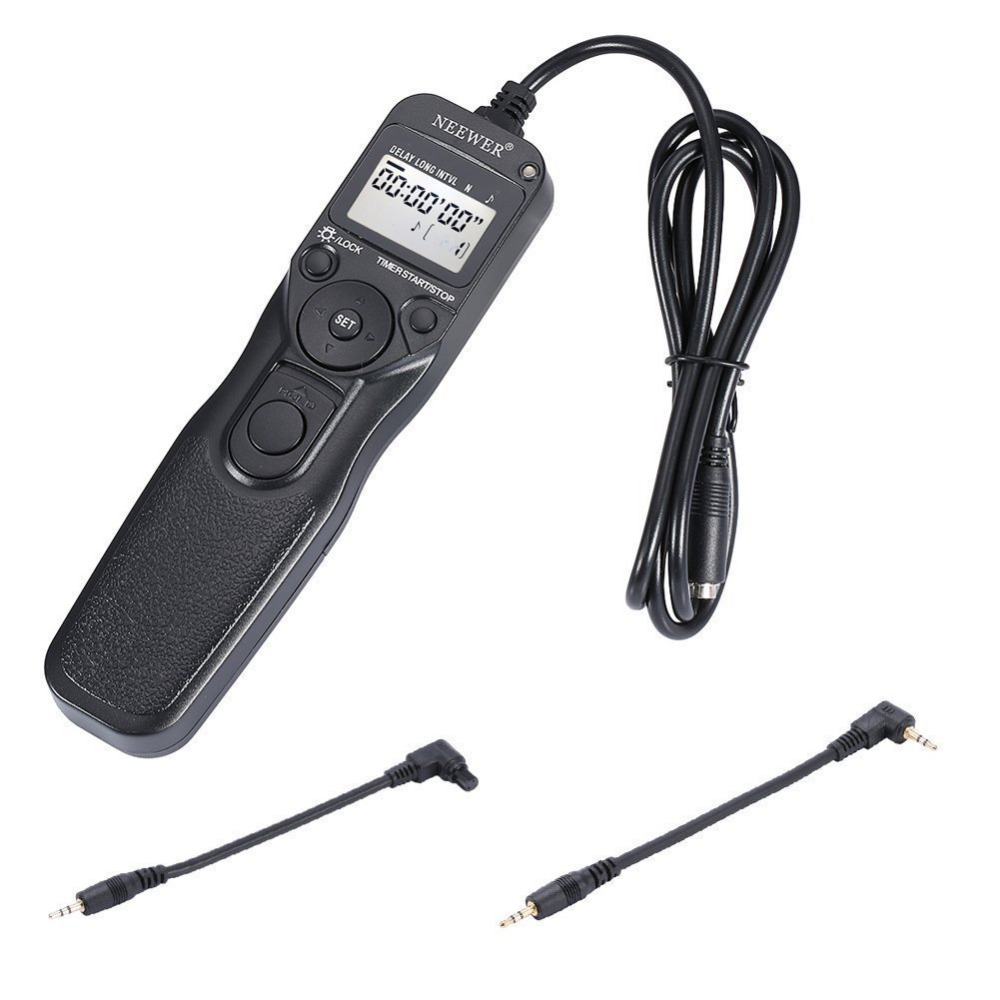 Neewer Shutter Release Timer Remote Control For Canon EOS 550D/450D/400D/350D/300D/60D/600D/1100D/1000D/1D/10D/20D/30D/40D/50D