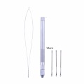 1 Set Hair Extension Tools Knitting Needles New 3x Hooking Ventilating Alum Pulling Needle + Holder KIT For Micro Ring Tool