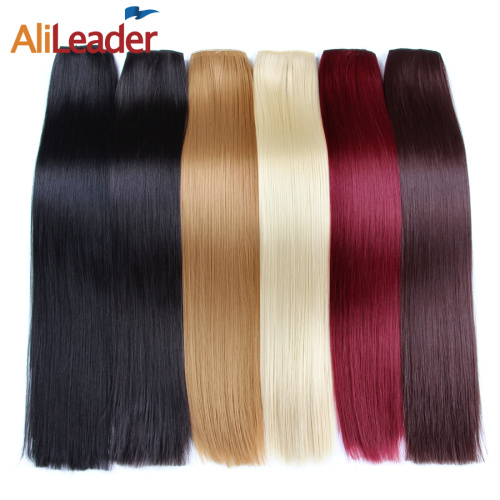 Alileader New 22inch One Slice 5 Clips Long Straight Hairpiece Heat Resistant Fiber Synthetic Clip In Hair Extension Supplier, Supply Various Alileader New 22inch One Slice 5 Clips Long Straight Hairpiece Heat Resistant Fiber Synthetic Clip In Hair Extension of High Quality