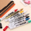 8 Colors/Set 0.7mm Extra Fine Tip Colored Marker Pens Waterproof Permanent Marker Metallic Paint Marker For Fabric/Glass/Ceramic