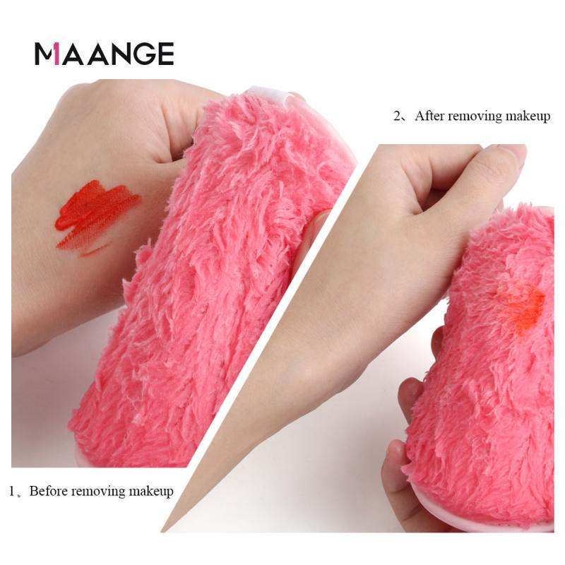 MAANGE 1pc Round Shape Sponge Pineapple vein Cosmetic Puff Soft Flannelette Face Cleaning Sponge Puff Facial Cleaning Wipe Tools