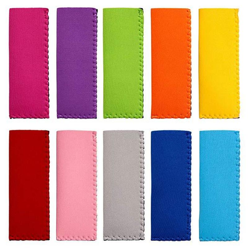 1/3/5PCs Colorful Neoprene Popsicle Holder Freezer Icy Pole Ice Sleeve Protector Ice Cream Cover for Party Supply Ice Cream Tool