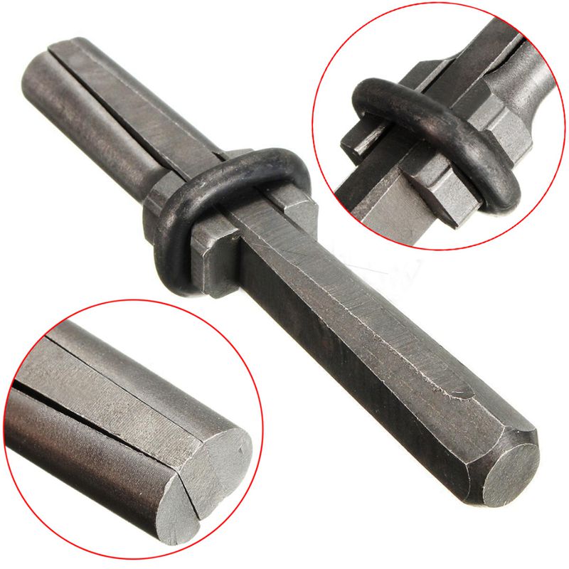 HOT-7 Set New Stone Splitter 9/16in Metal Plug Wedges and Feathers Shims Concrete Rock Splitters Hand Tool