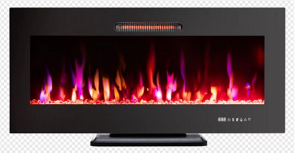 44 Inch Electric Fireplace Heater with Tabletop Stand