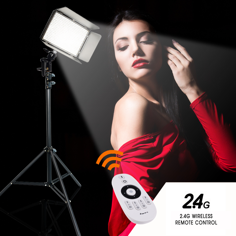 Travor 600pcs daylight led video light Studio light 3200K 5500k 75W photography lighting with 2.4G wireless remote and youtube
