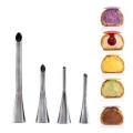 4Pcs Eclairs Puff Nozzle Cupcake Injector Pastry Syringe Cream Piping Tip Nozzles Kit Cake Dessert Confectionery Equipment Tools