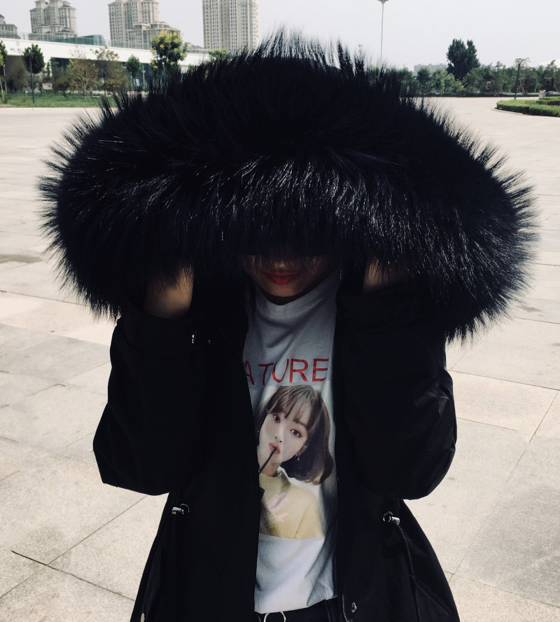 Width 24cm Large Size Real Raccoon Fur Collar Women Winter Parka Hooded Jacket Coat Fur Collar Warm Fur Scarf