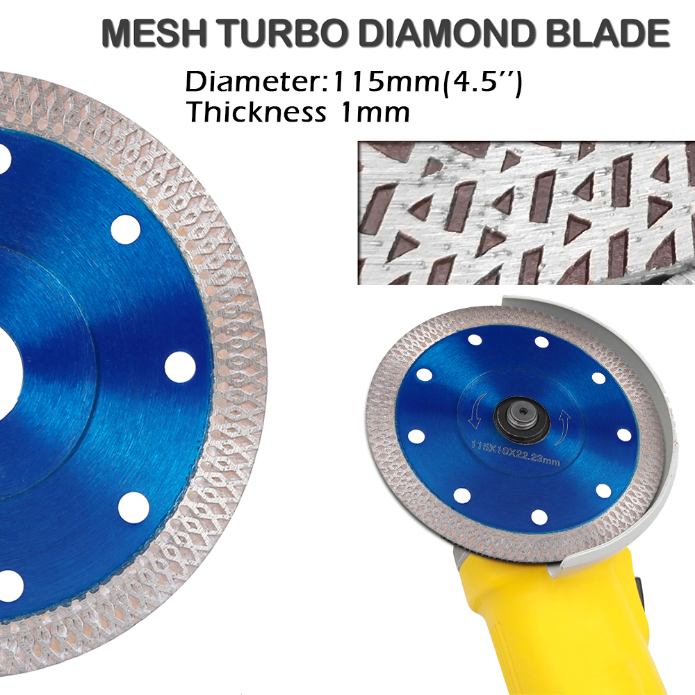 115mm/125mm Porcelain Tile Cutting Blade Ultra-thin Diamond Porcelain Saw Blade Circular Disc for Cutting Porcelain Tiles