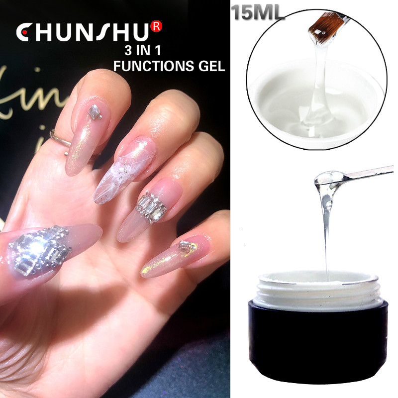 CHUNSHU Professional Builder Gel For Nail Extension Super Sticky UV Gel Nail Polish Crystal Adhesives Nail Glue UV Gel Nail Art