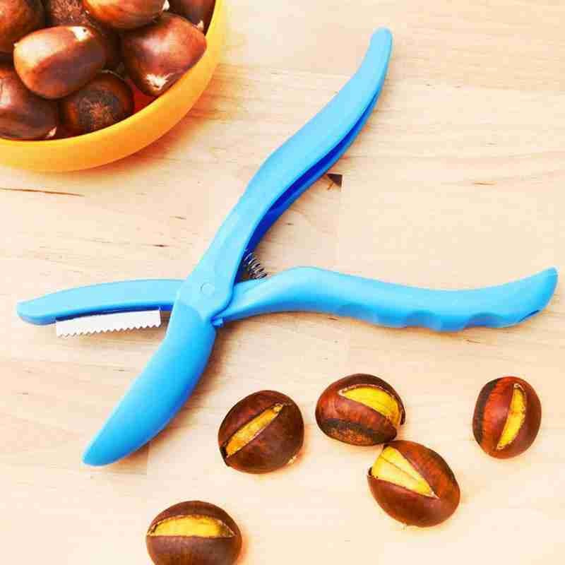 Chestnut Clip Nuts Cracker Stainless Steel Chestnut Cutter Walnut Pliers Clamp Sheller Nut Opener Kitchen Gadget Chestnut Clip