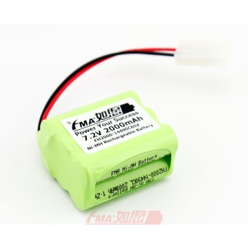 Nickel Metal-Hydride Ni-MH 7.2V 2000mAh Rechargeable Battery for Model Plane Racing Car AA_6SX