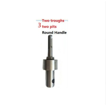 New Model 2 Round Pits,4 Square Pits Adapter For Electric Hammer Transfer to Earth Auger; Connector for Water Borer to Auger