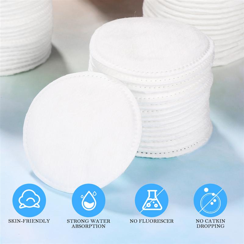 200pcs Disposable Makeup Cotton Pads Double-Sided Thickened Three Layer Cotton Piece Cosmetics Remover Facial Cleaning Cotton