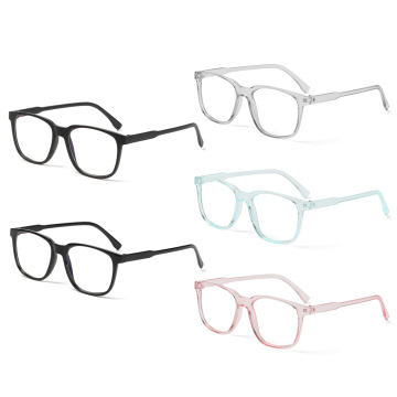 Square Anti Blue Light Glasses Frame Women's Eyeglass Frame Computer Eyeglasses Vintage Men Spectacles Transparent Frames