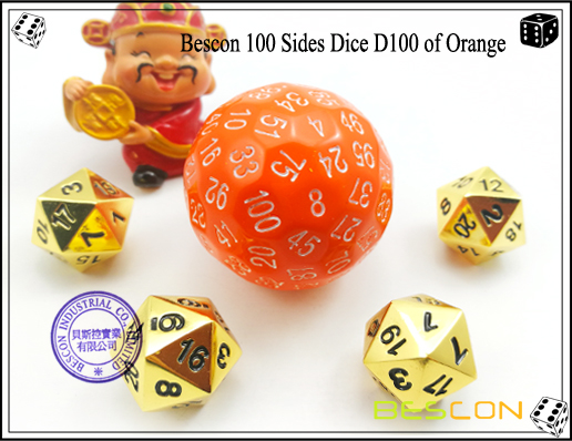 Bescon 100 Sides Dice D100 of Orange-2