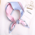 New Design Skinny Scarf solid striped Print Women Silk Scarf Small Handle Bag Ribbons Female Head Scarves Wrap For Lady 100*10cm