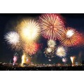 Mehofond Happy New Year Fireworks Firecrackers Photo Background Celebration Party Birthday Photography Backdrops Photo Studio