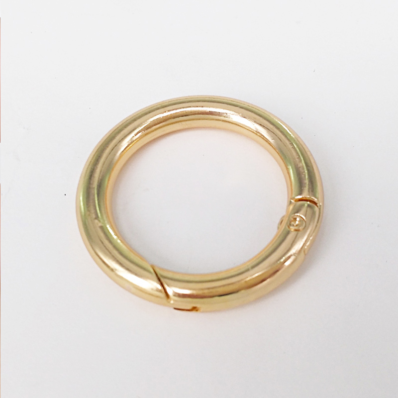 5Pcs/Lot 3.5*0.5cm Zinc Metal Key Ring Round Clasps Key Hook for DIY Key Chains Doll Pendants Jewelry Making Accessories Keyring