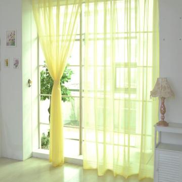 1 PCS Pure Color Tulle Door Window Curtain Drape Panel Sheer Scarf Valances 4.26