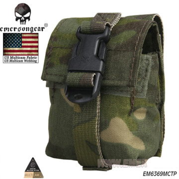 Emerson LBT Style Single Frag Grenad Pouch 500D Molle Square Modular Bag Paintball Equipment Hunting Bags