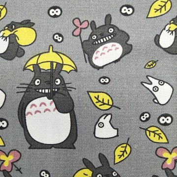 Beautiful Thick Cat Canvas Cotton Fabric for Bag Cartoon Totoro Printed Canvas Cloth Patchwok Sewing Material Diy Sofa/Shoes