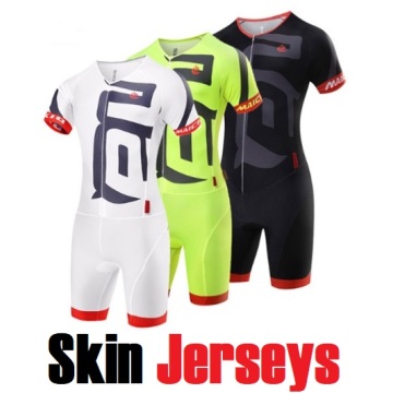 Lycra Skin Jerseys Trithlon Bodysuit Cycling Wetsuits Speed Skating Sportswear Roller Skidding Costume Free Shipping QMSKQ1