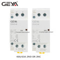Free Shipping GEYA 2P 40A 63A 2NC or 2NO Household Modular AC Contactor DIN Rail Type AC220V 230V Automatic