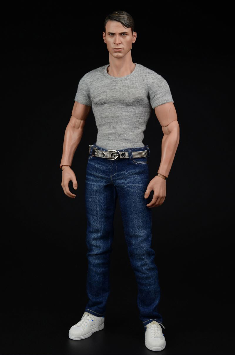 In Stock 1/6 Scale Men's Fashion Apparel American Team Jeans Trousers Accessories for 12" Male Action Figure Body