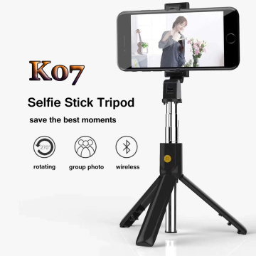 Remote Extendable Mini Tripod Wireless Bluetooth Selfie Stick for iphone/Android/Huawei 3 in 1Foldable Handheld Monopod Shutter