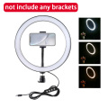 26/30cm Photography LED Selfie Ring Light USB Dimmable Camera Phone Ring Lamp Ring Lights For Makeup Video Live Studio