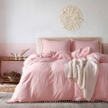 Claroom Solid Color Cute Pink Bedding Set Ball Lace Duvet Cover Set and Pillowcases bed linen Comforter Sets DB46#
