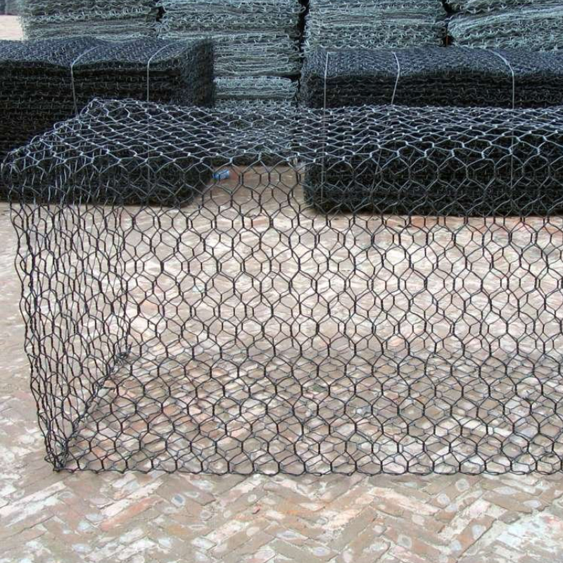 Black PVC hexagonal gabion mesh for river bank protection – ANJIA Group
