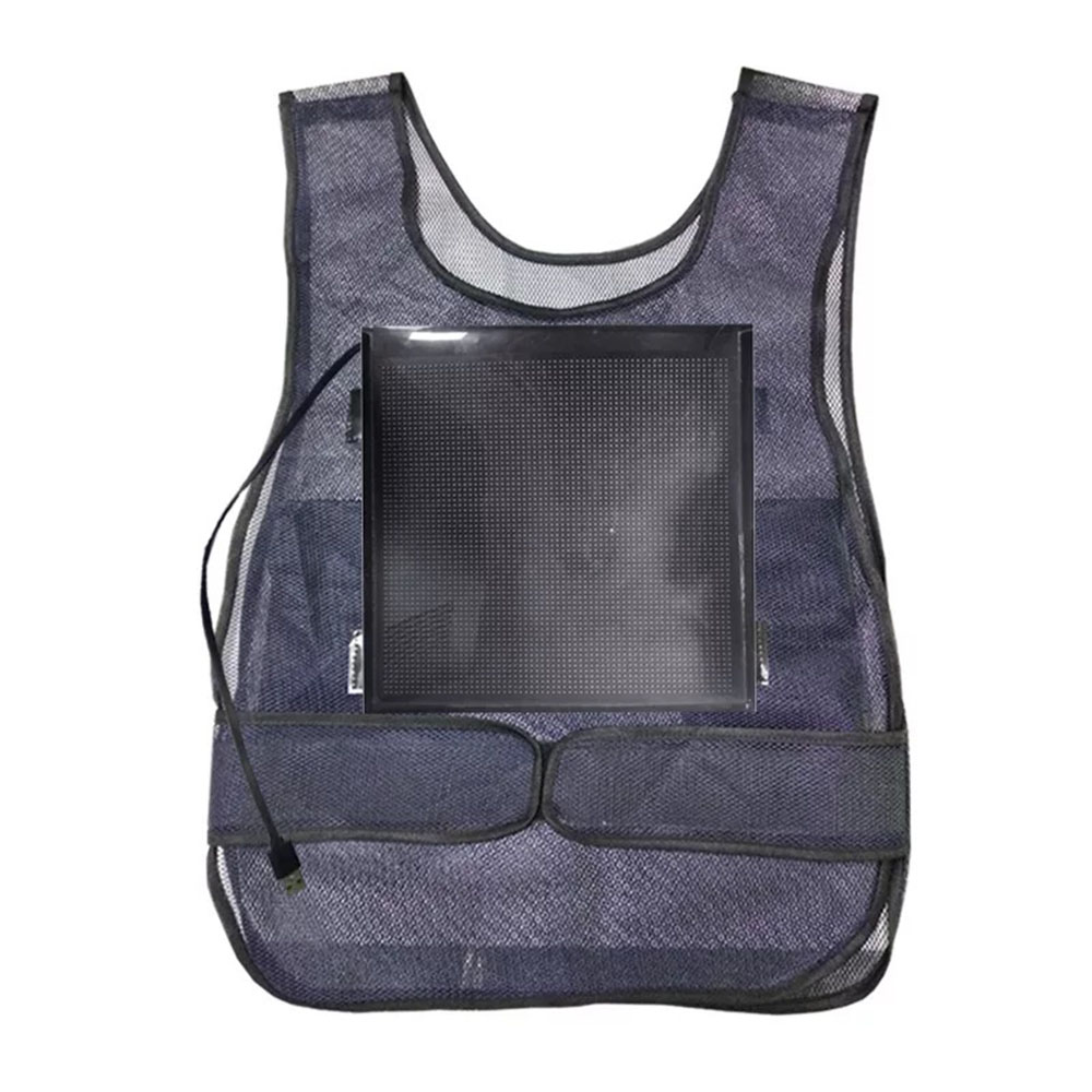 Advertising LED vest with LED screen WIFI APP control LED display clothing creative eye catching LED backpack for marketing