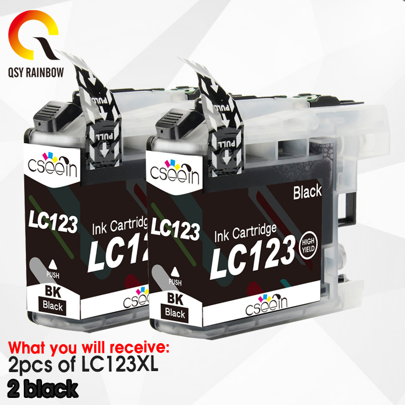 QSYRIANBOW For Brother LC123 Ink Cartridge Compatible MFC-J4510DW MFC-J4610DW Printer Ink Cartridge LC 123 MFC-J4410DW J4710DW