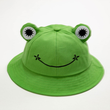 3-12 Years Cute Frog Giraffe Children Bucket Hat Boys Girls Spring Summer Panama Cap Cartoon Elk Knitted Baby Hat Boy Girl Hats