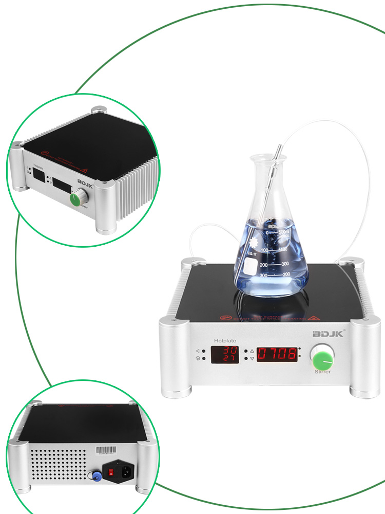 BDJK HMS-901C-II lab equipment heating plate 450°C Magnetic Stirrer Magnetic Mixer with Stir Bar Max Stirring Capacity: 10 L