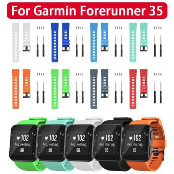 10 Colors Sport Silicone Watchband Strap For Garmin Forerunner 35 Smart Bracelet Watch Band Colorful Wristband Smart Accessories