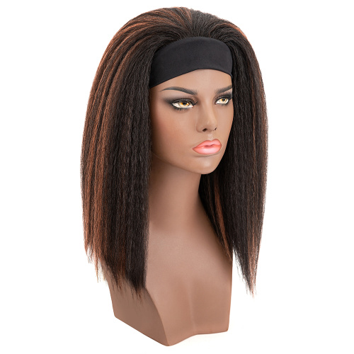 Kinky Curly Synthetic Non-Lace Wigs With Headbands Attached Supplier, Supply Various Kinky Curly Synthetic Non-Lace Wigs With Headbands Attached of High Quality