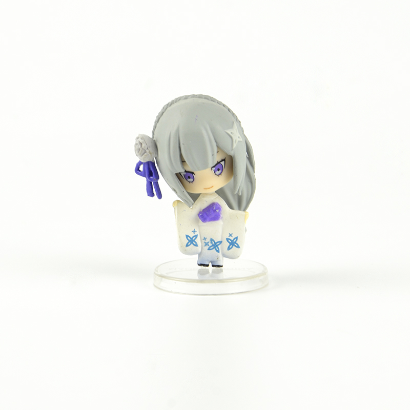 Japan capsule toys anime cute kawaii Emilia Rem Ram Beatrice Felix Argyle blind box gashapon figures desktop Kids Toy