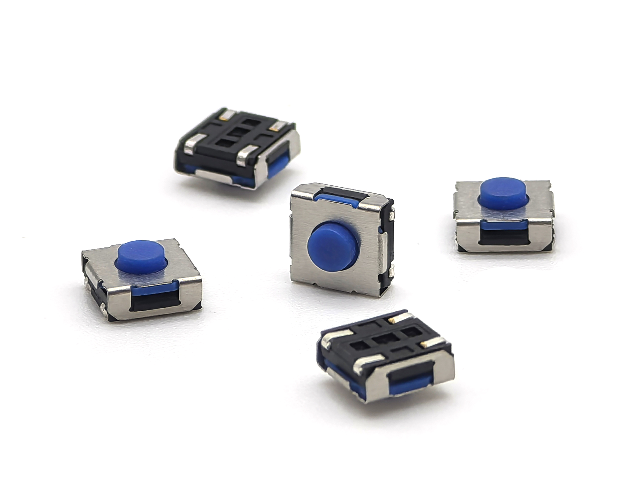 TACT SWITCH 6.2*6.2mm H3.5mm Silicone Blue Button 4P