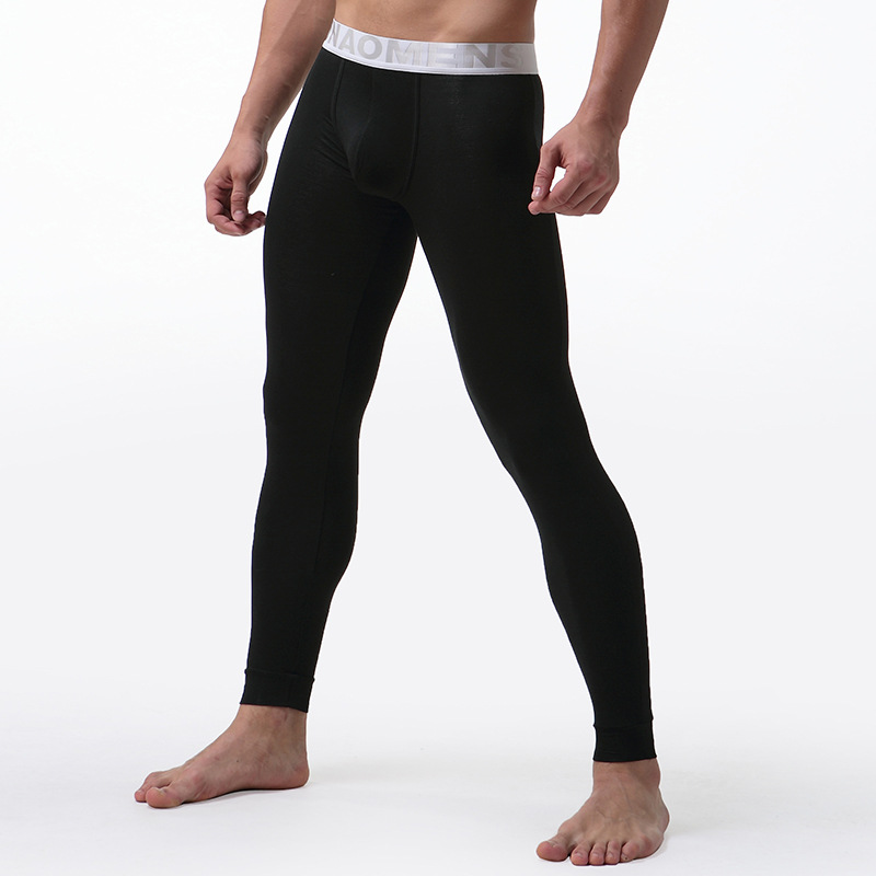 Thermal underwear pants Men's thin elastic pants modal leggings stretch breathable