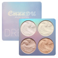 CmaaDu 4 Colors Contour Powder Shimmer Shine Highlighter Palette Illuminator Bronzer Powder Makeup Brighten Face Powder TSLM2