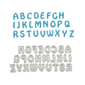 Alphabet Letters Decoration Metal steel frames Cutting Dies DIY Scrap booking Photo Album Embossing Paper Cards