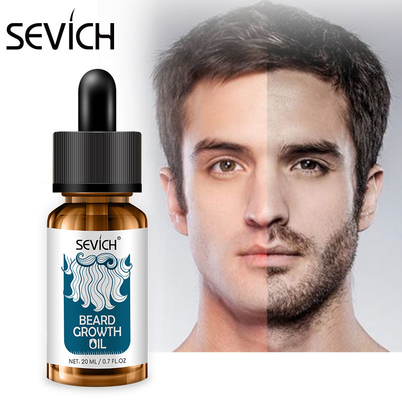 Sevich 2 pcs Beard Care Sets Natural Beard Growth Oil + Beard Balm For beard Smooth Styling Avoid Beard Hair Loss Products