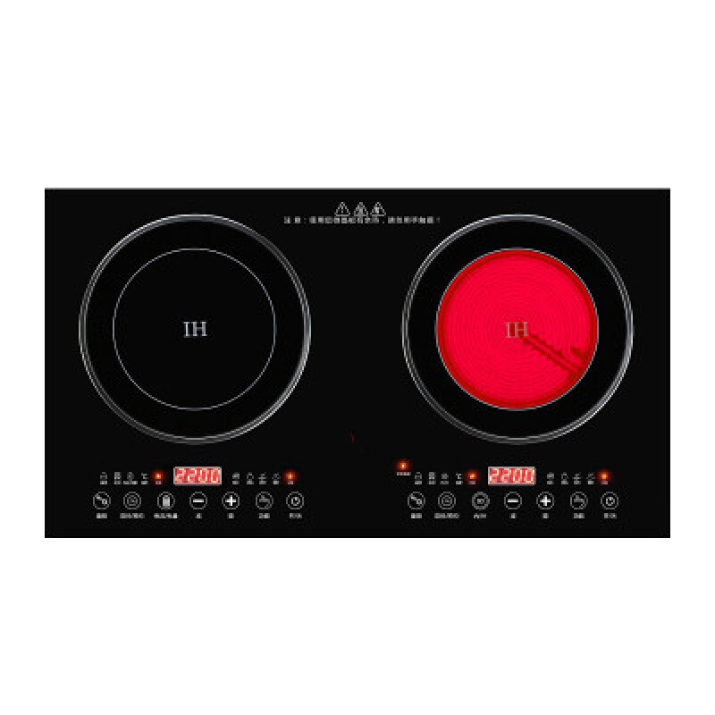 Double - stove induction cooker embedded household double-head electric ceramic stove intelligent black magnetic ceramic