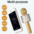 Professional Bluetooth Wireless Microphone Speaker Handheld Microphone Karaoke Mic Music Player Singing Recorder KTV 1800Mah