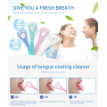 2020 New Tongue Brush Tongue Cleaner Scraper Oral Care Cleaning Toothbrush Brush Fresh Breath Coating Tongue Scraper