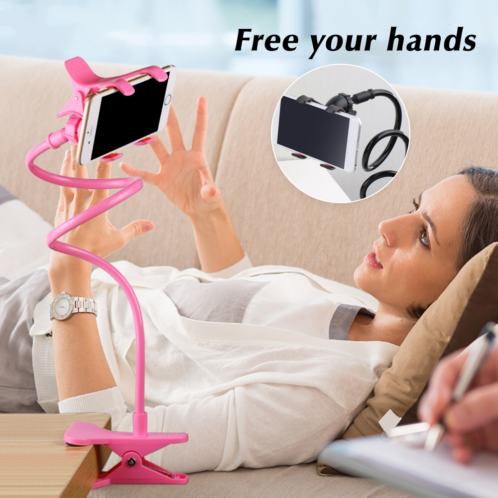 Universal Mobile Phone Holder Flexible Adjustable Cell Phone Clip Lazy Holder Home Bed Desktop Mount Bracket Smartphone Stand